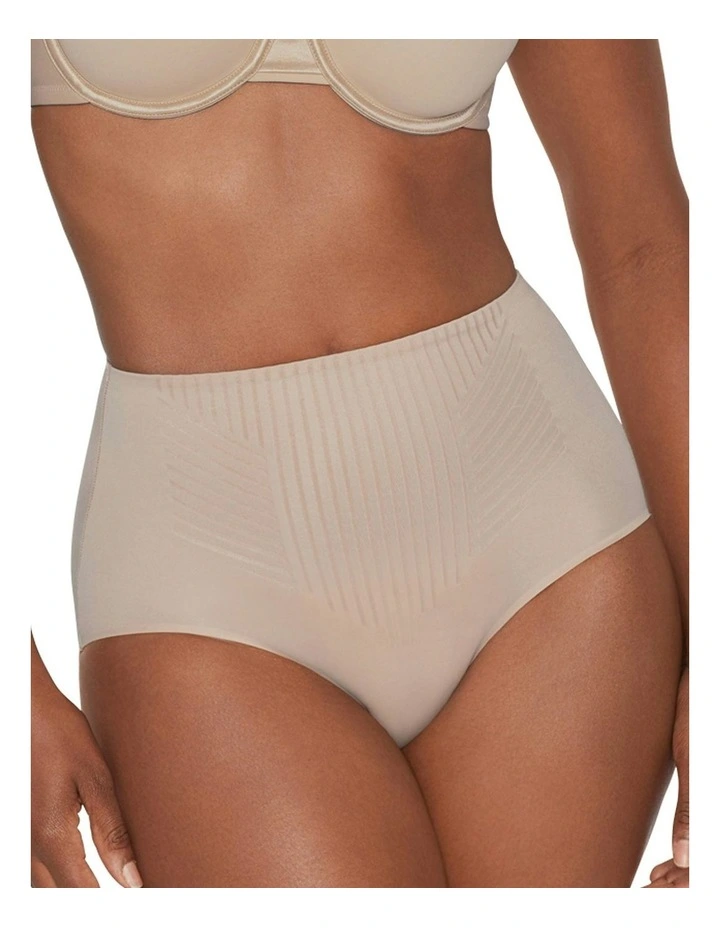High Waist Light Tummy Control Brief Pack Of 2 in Stucco image 2