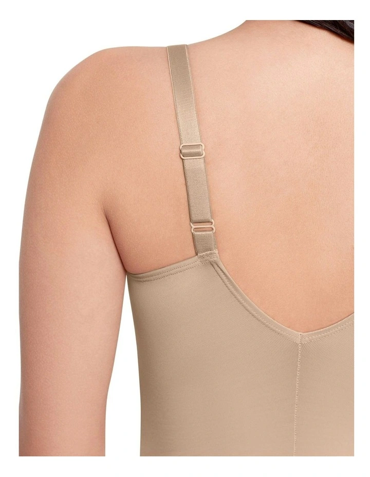 Comfy Curves Padded Cup Firm Control Shaping Camisole in Warm Beige image 3