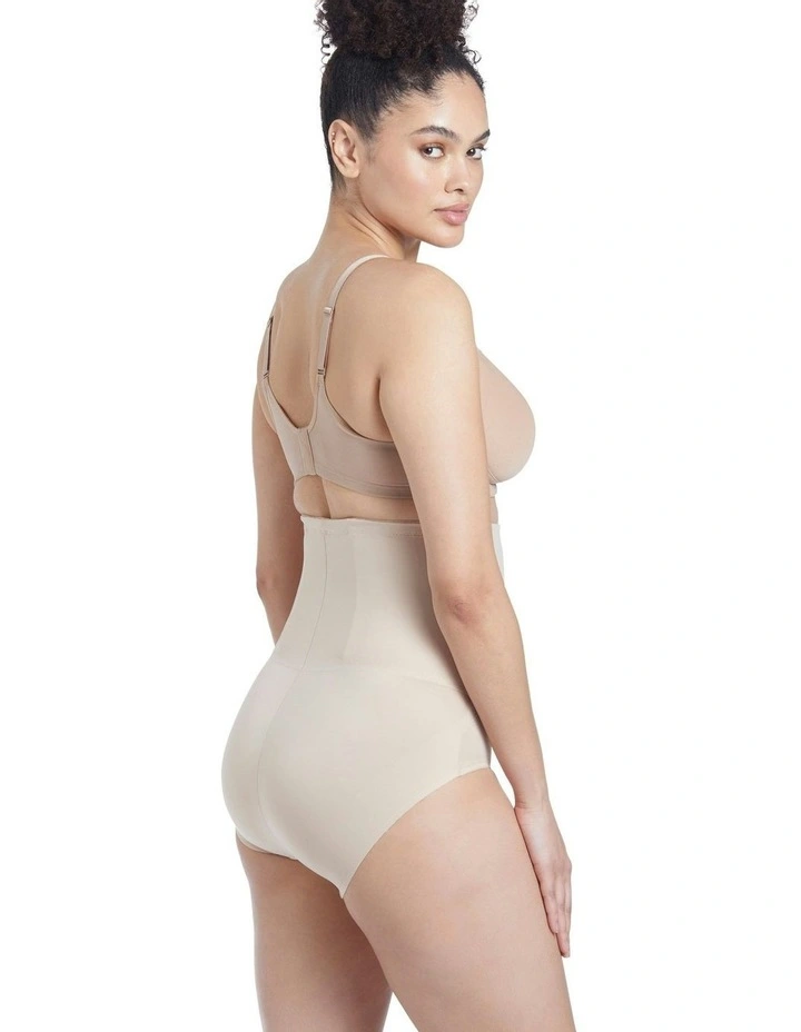 Shape Away Ultra-High Waist Shaping Brief in Warm Beige image 3