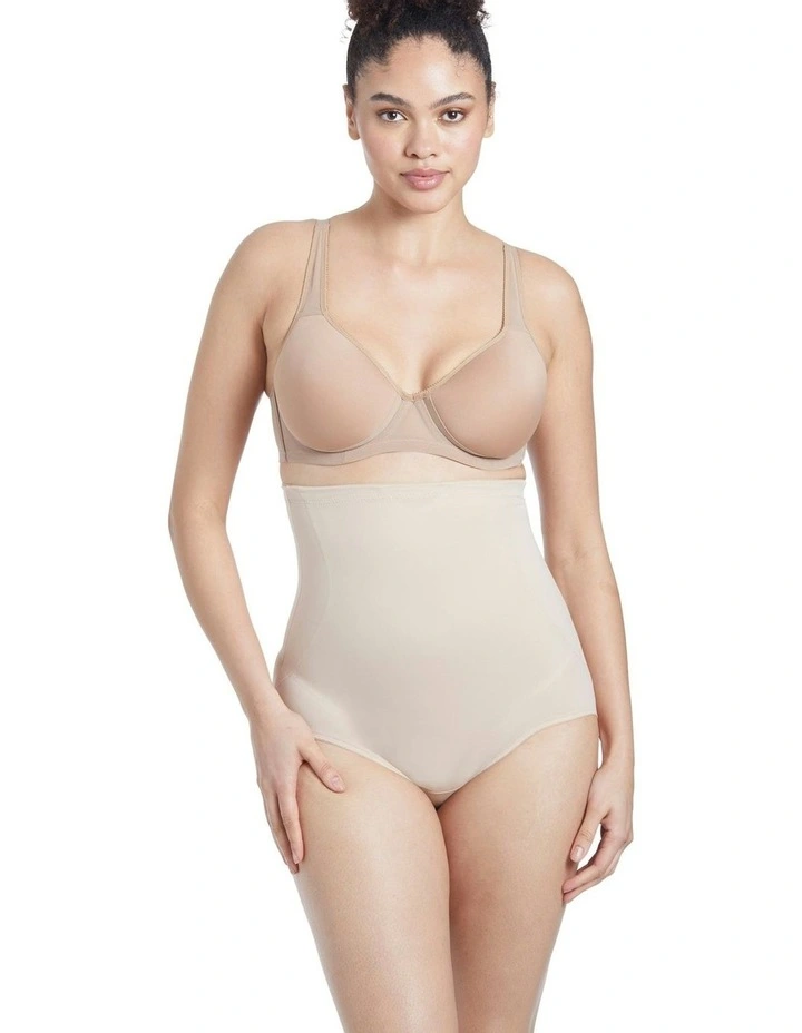 Shape Away Ultra-High Waist Shaping Brief in Warm Beige image 4