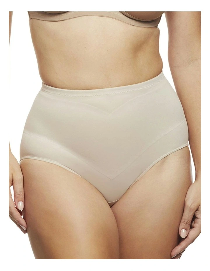 Adjust Perfect Firm Control High Waist Shaping Brief in Warm Beige image 1
