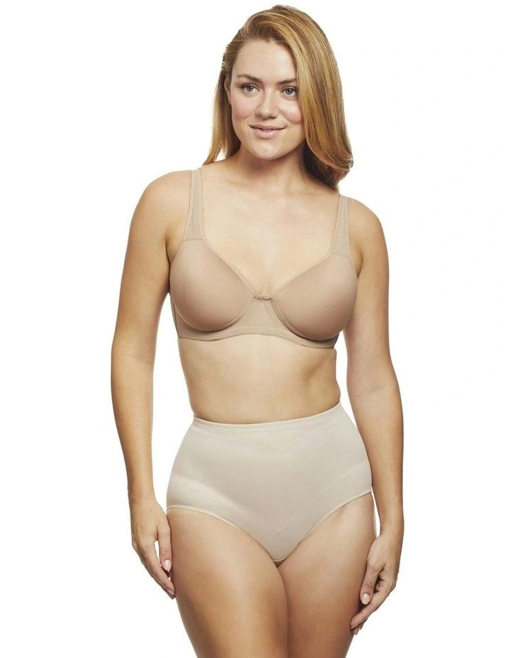 Adjust Perfect Firm Control High Waist Shaping Brief in Warm Beige image 4