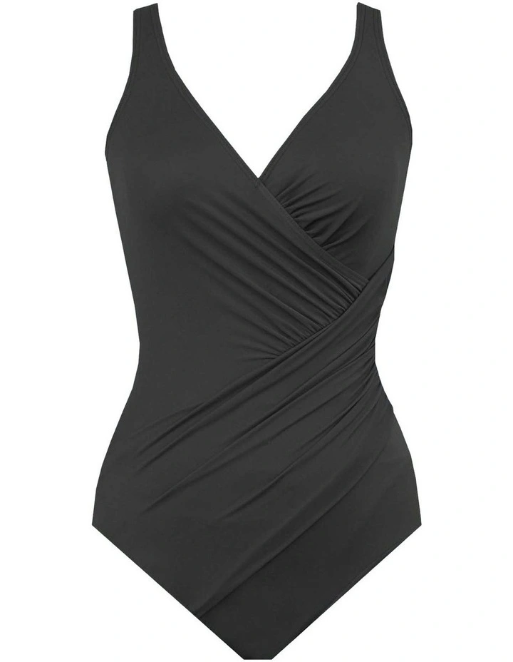 Must Haves Oceanus Soft Cup Shaping Swimsuit in Black image 4