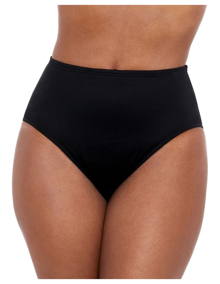 Separates Full Coverage Shaping Bikini Bottoms in Black image 1