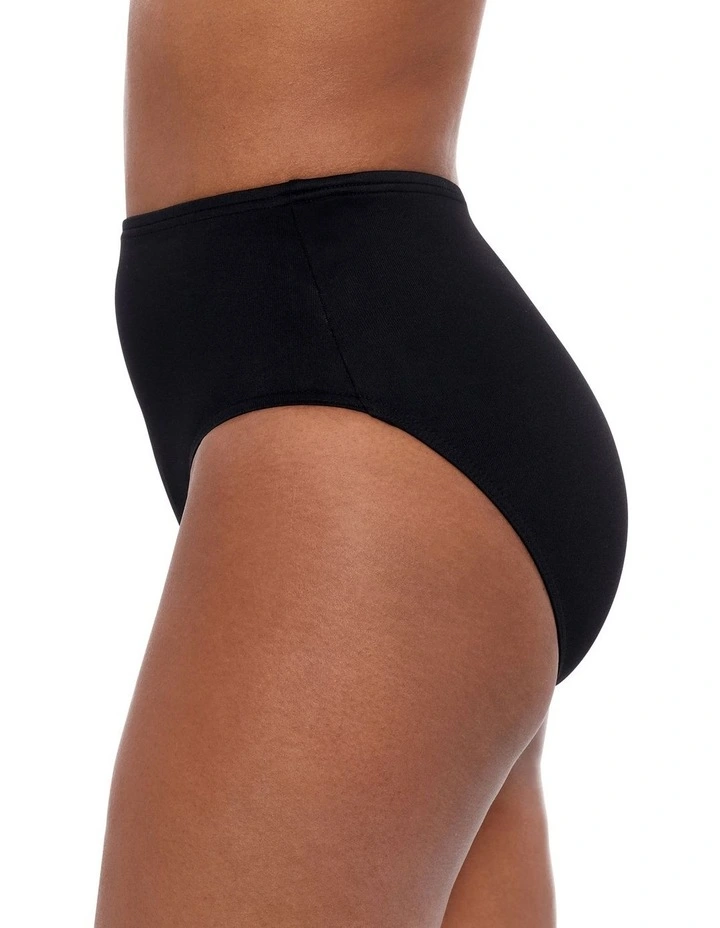 Separates Full Coverage Shaping Bikini Bottoms in Black image 3