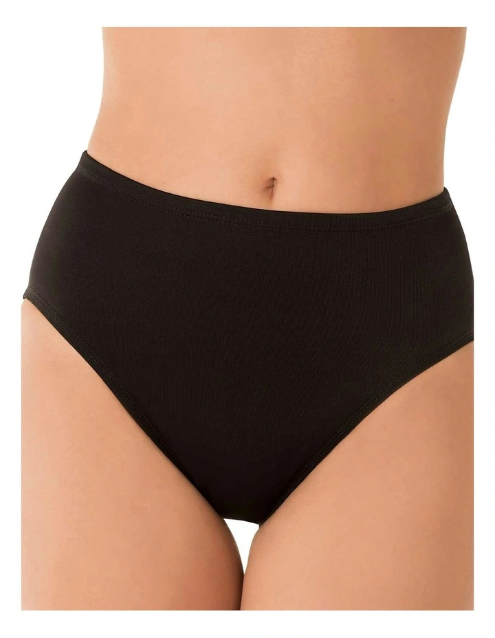 Separates Full Coverage Shaping Bikini Bottoms in Black image 6