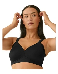 Friday Side Smoothing Seamless Cup Wirefree Bra in Black