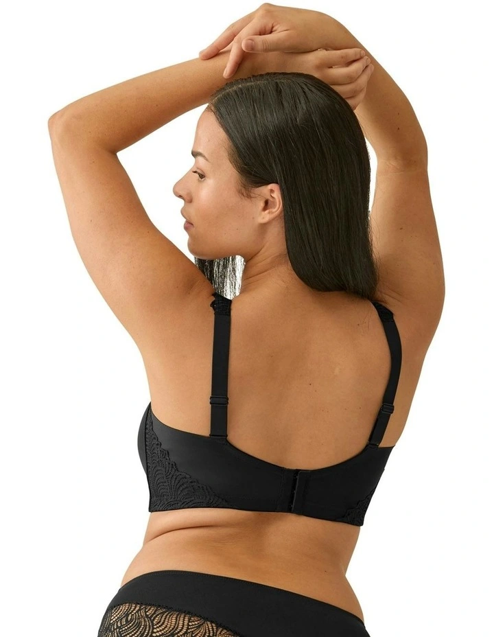 Friday Side Smoothing Seamless Cup Wirefree Bra in Black image 5