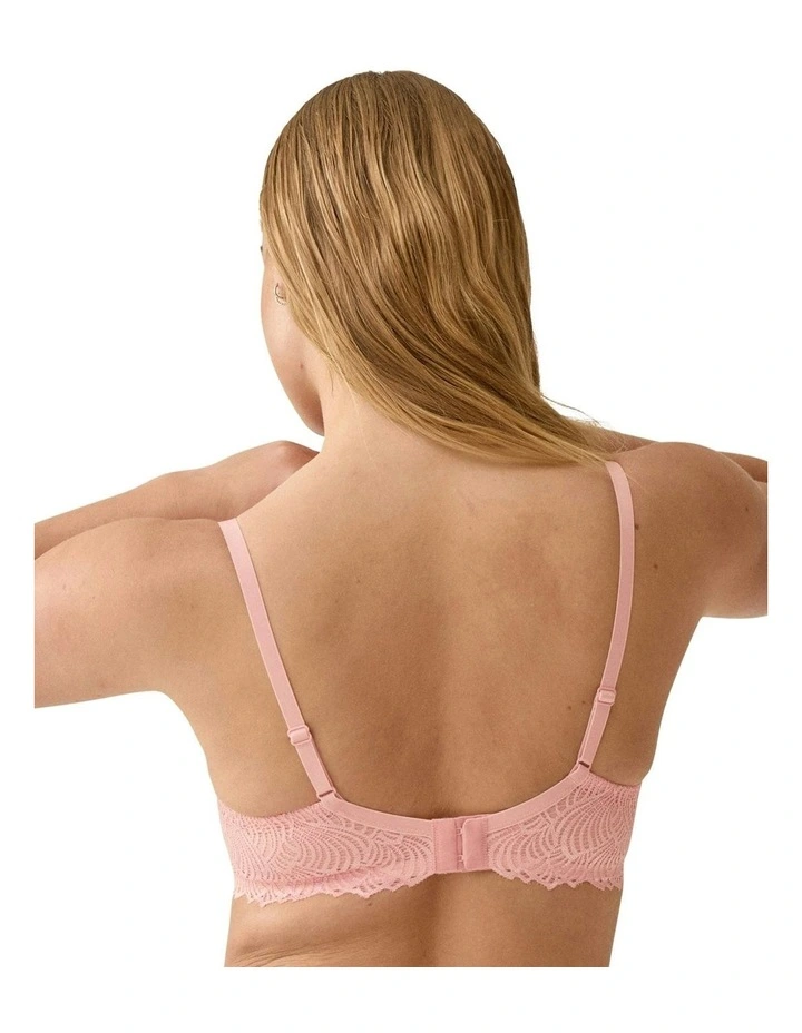 Friday Wired Balconette T-shirt Bra With Lace in Pink Rose image 2