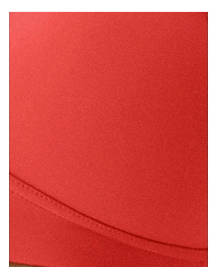 Side Smoothing Soft Cup Wireless Padded Bra in Red image 7
