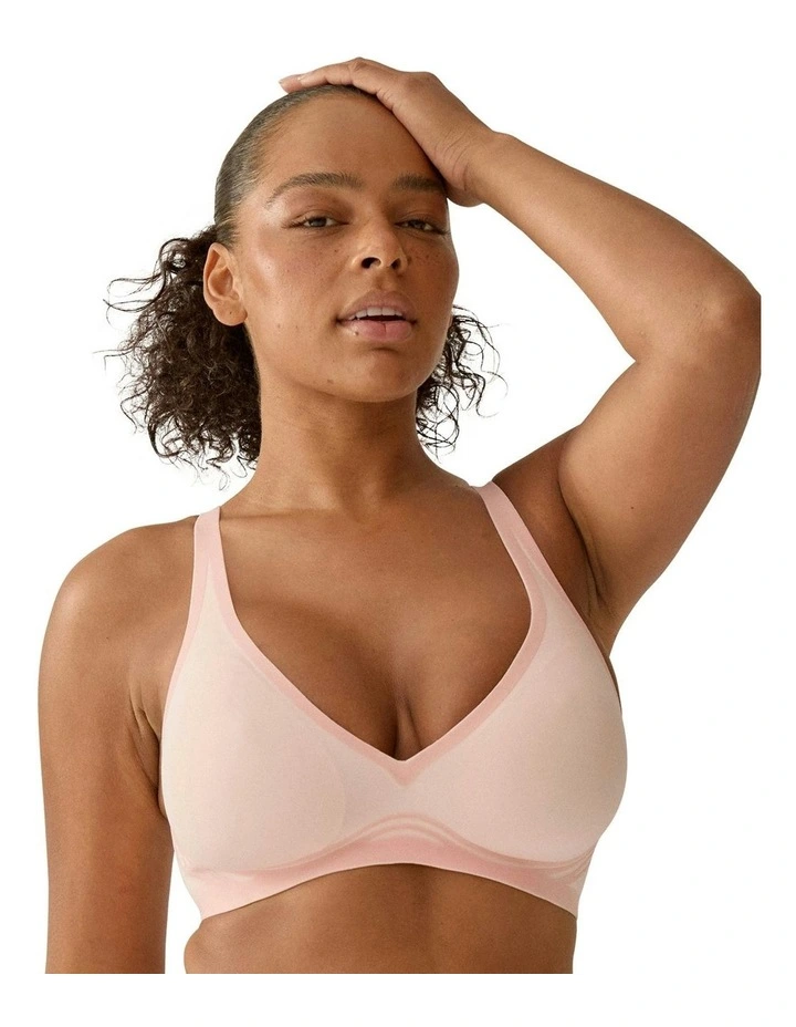 Sunday Lightly Padded Seamless Wirefree Bra in Blush image 1