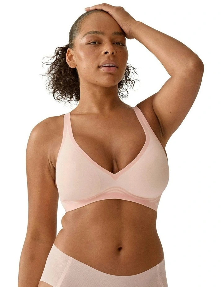 Sunday Lightly Padded Seamless Wirefree Bra in Blush image 5