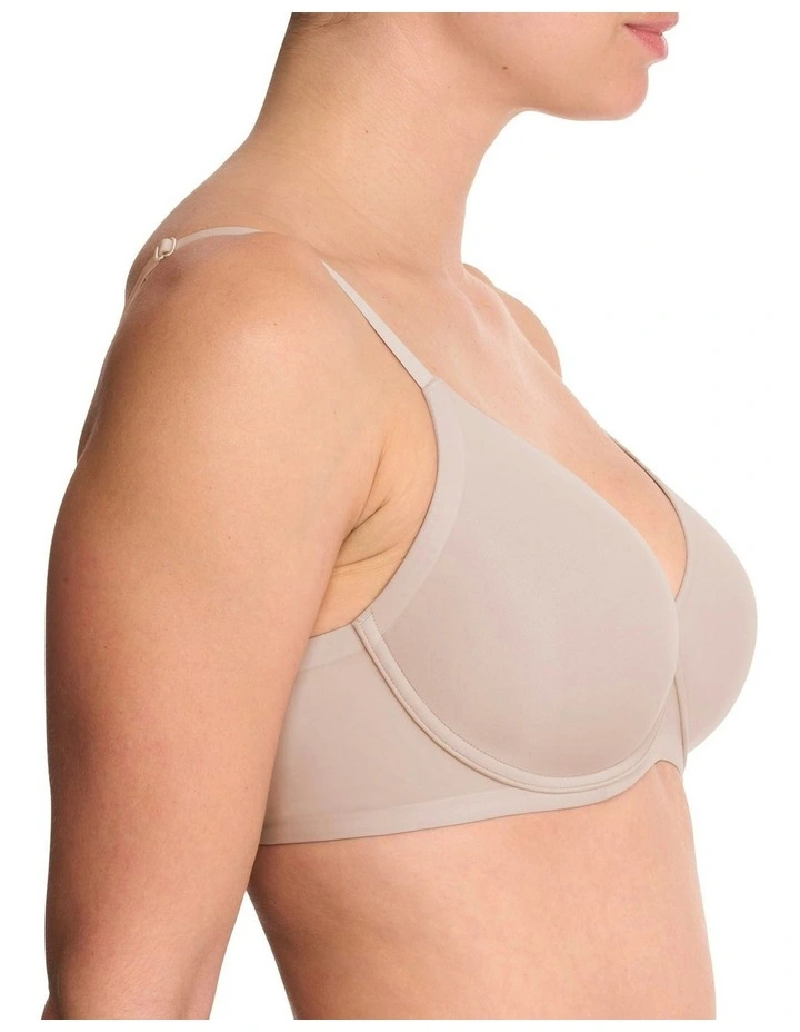Cloud Comfort Wired Back-Smoothing T-shirt Bra in Light Mocha image 3