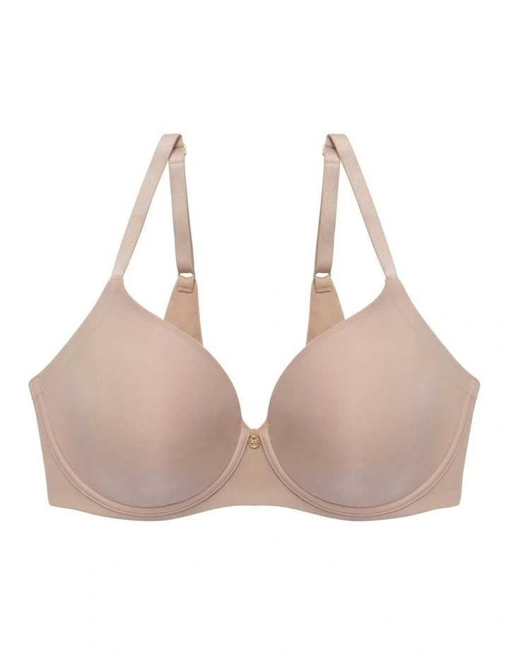 Cloud Comfort Wired Back-Smoothing T-shirt Bra in Light Mocha image 6