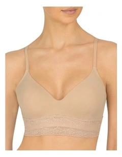 Bliss Perfection Padded Longline Wirefree Bra in Cafe