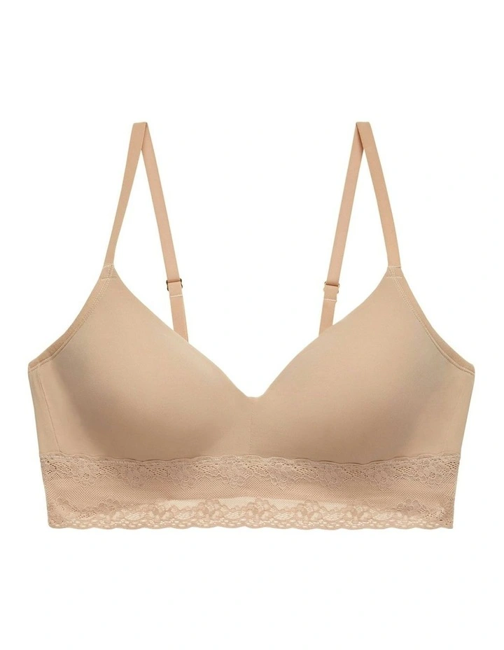 Bliss Perfection Padded Longline Wirefree Bra in Cafe image 5