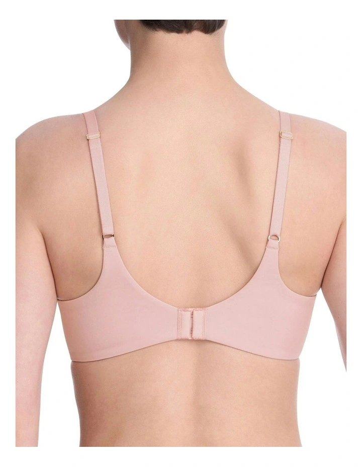 Love Lace Unpadded Wired T-shirt Bra in Pink Pearl/Warm White image 2