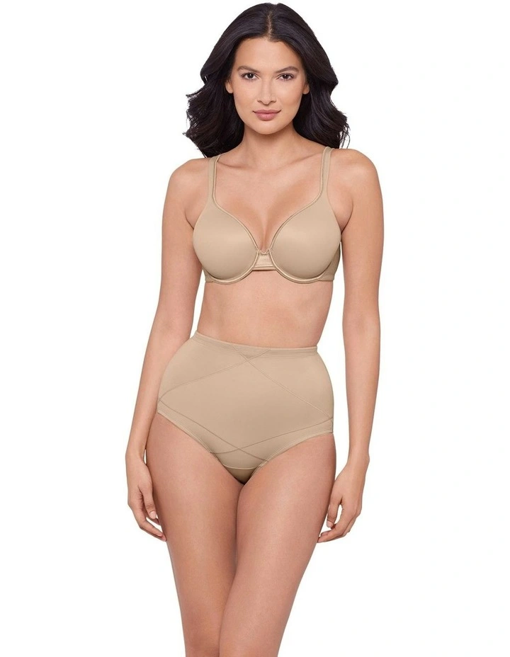 Tummy Tuck Extra Firm Control High Waist Shaping Brief in Warm Beige image 4