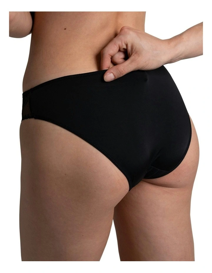 Maddie Lace Hipster Brief in Black image 2
