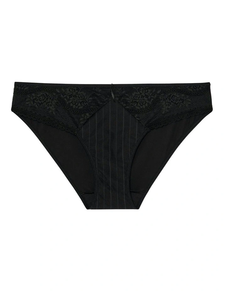 Maddie Lace Hipster Brief in Black image 3