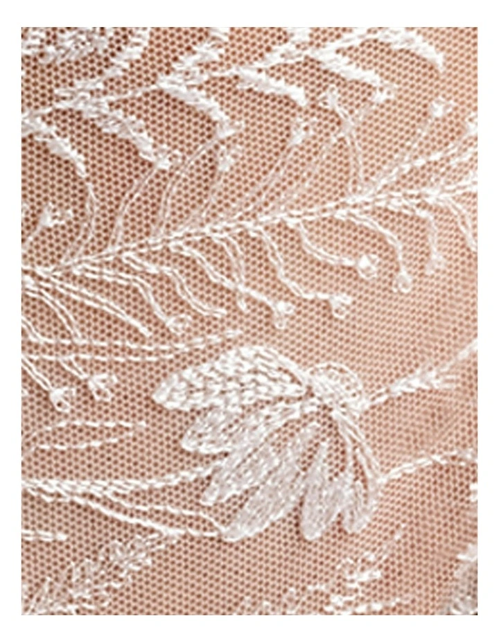 Chlo Brazilian Cut Brief With Embroidery in Pearl image 7