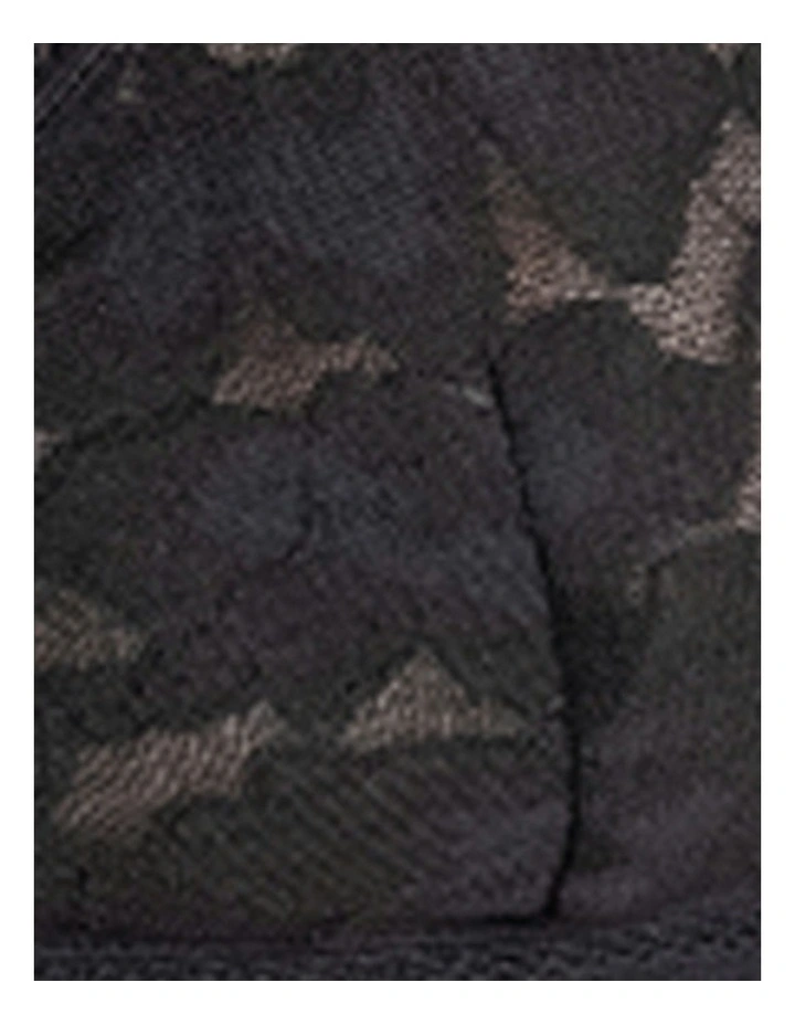 Gardenia Wirefree Triangle Cup Sheer Lace Bralette in Black image 7