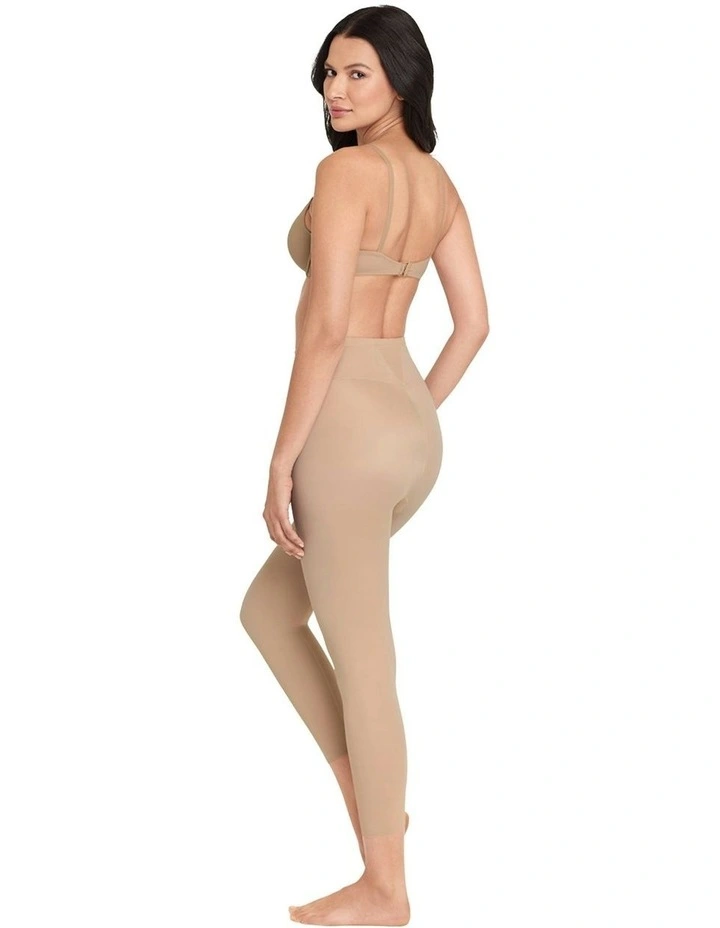 Tummy Control Shapewear Leggings in Warm Beige image 3