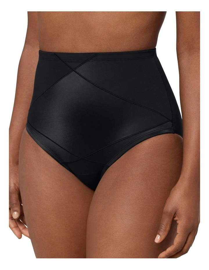 Tummy Tuck Extra Firm Control High Waist Shaping Brief in Black image 1