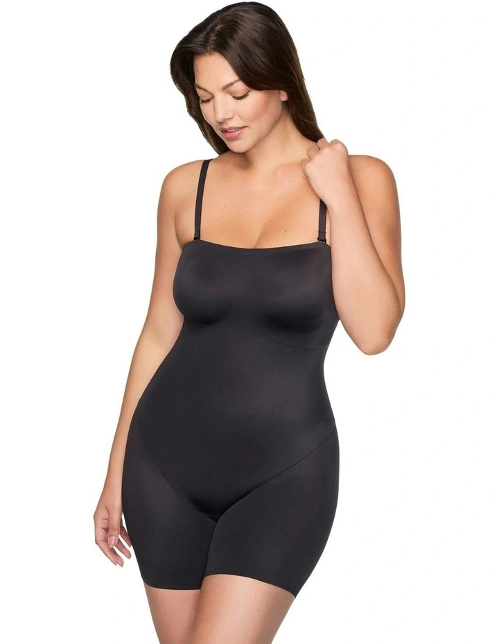 Dress Rehearsal Convertible-to-Strapless Shapewear Bodysuit in Black image 7