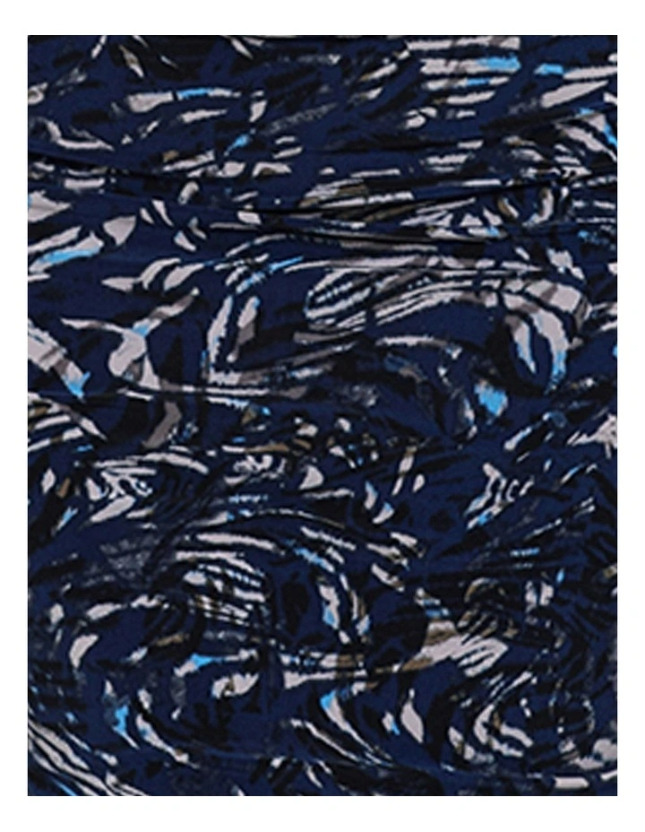 Sodalite Regi Bodycon Sleeveless Midi Shaping Dress in Blue image 6