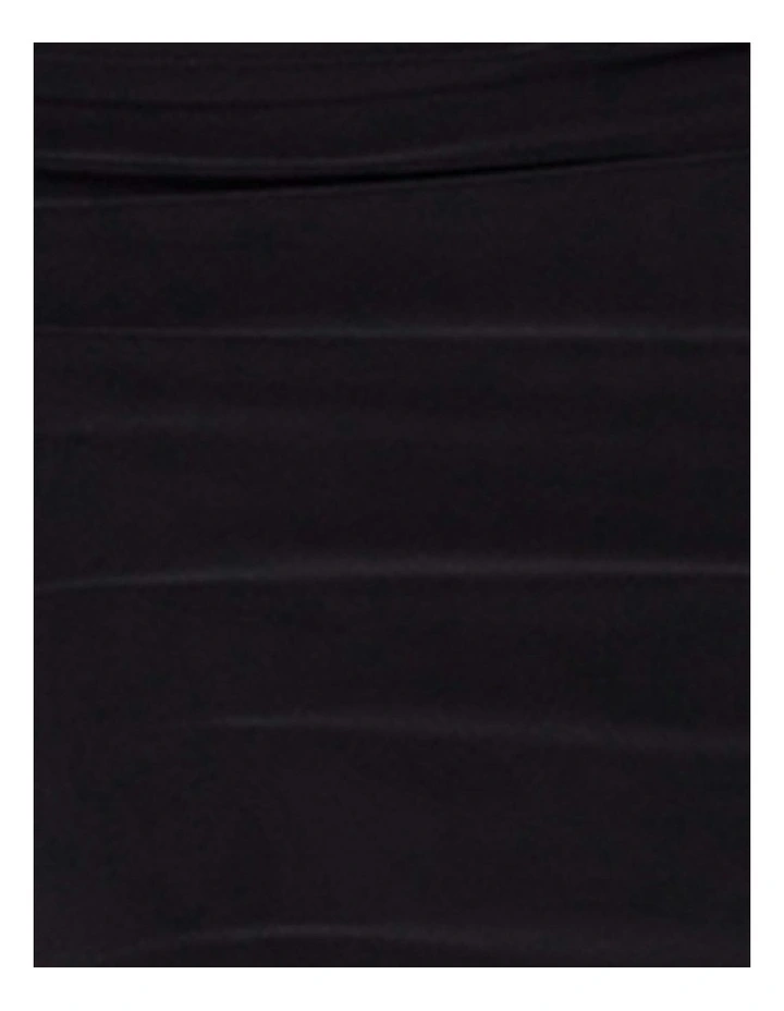 Idol High Neck Bodycon Sleeveless Midi Shaping Dress in Black image 6