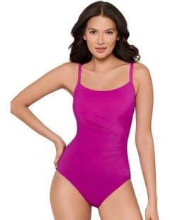 Rock Solid Starr Underwired One Piece Shaping Swimsuit in Framboise