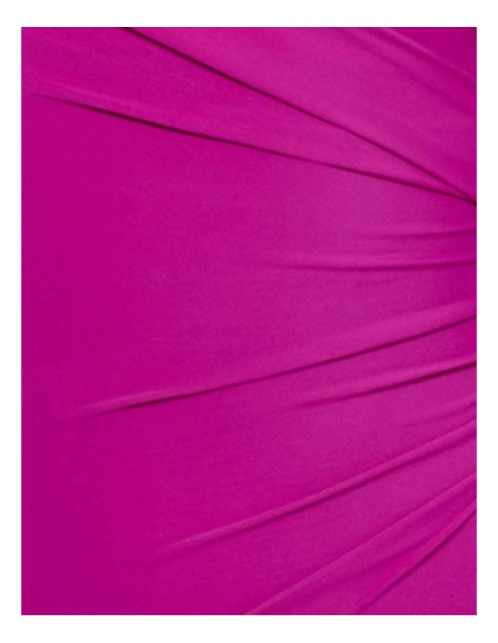 Rock Solid Starr Underwired One Piece Shaping Swimsuit in Framboise image 6