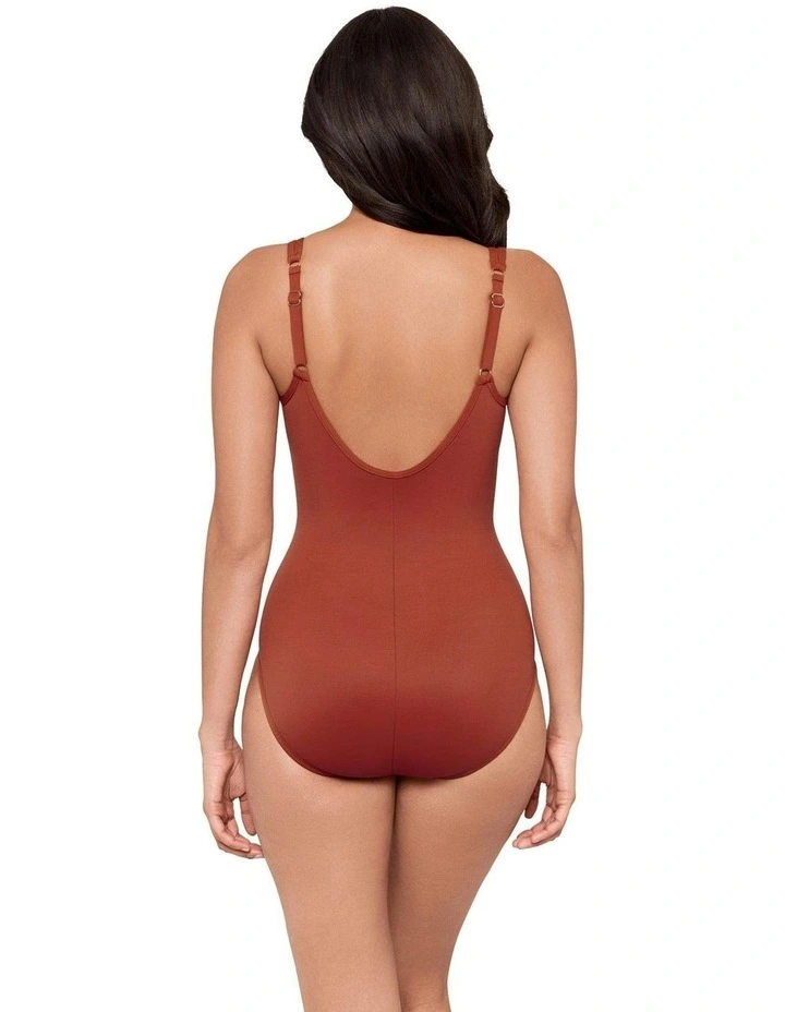 Network Madero Underwired Shaping Swimsuit in Terra image 2