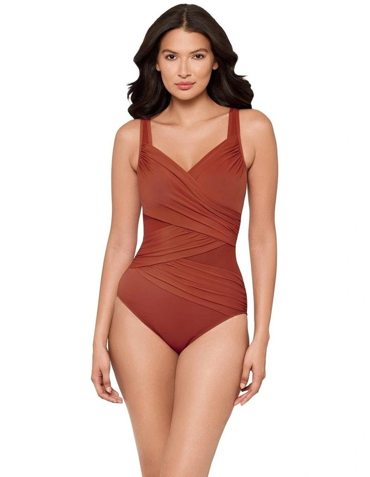 Network Madero Underwired Shaping Swimsuit in Terra image 5