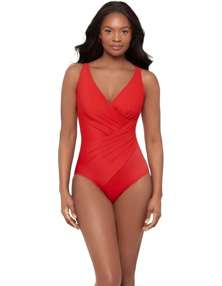 Must Haves Oceanus Soft Cup Shaping Swimsuit in Poppy image 5