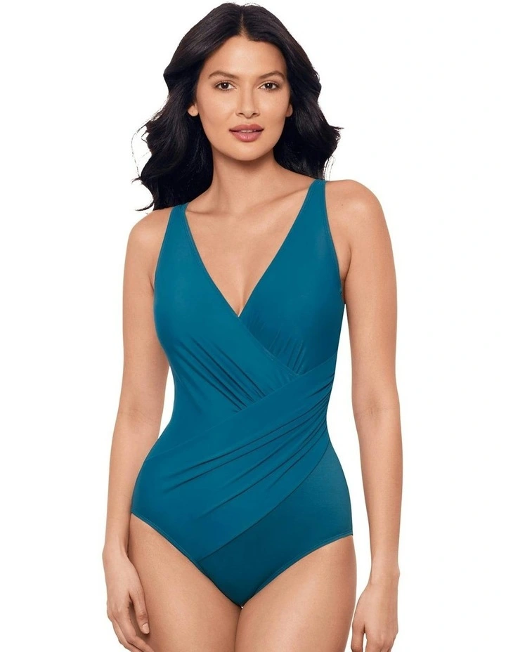 Must Haves Oceanus Soft Cup Shaping Swimsuit in Aegean image 1