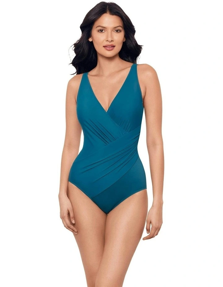 Must Haves Oceanus Soft Cup Shaping Swimsuit in Aegean image 5
