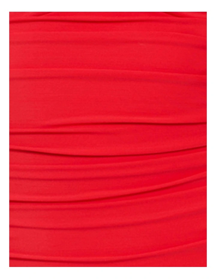 Rock Solid Madrid Strapless Shaping Swimsuit in Poppy image 7