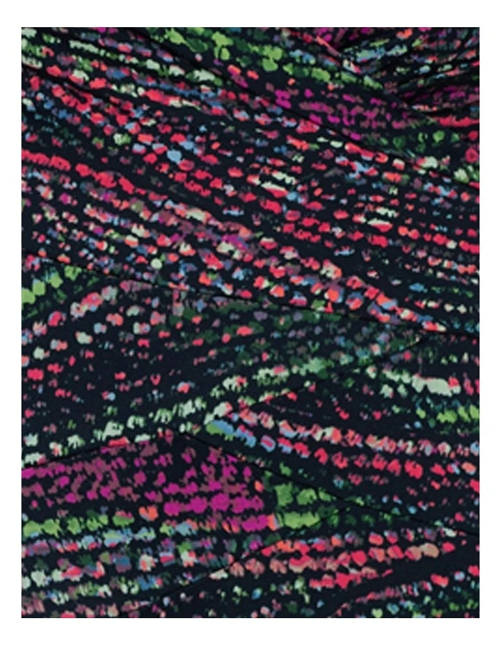 Light Show Layered Escape Underwired One Piece Shaping Swimsuit in Black Multi image 7