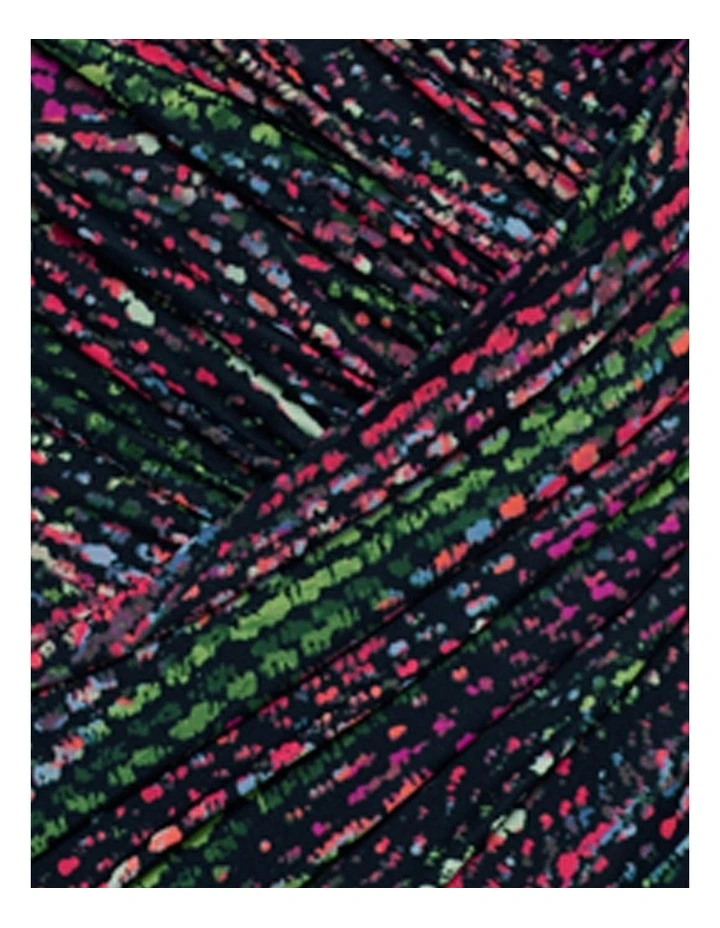 Light Show Oceanus Soft Cup Shaping Swimsuit in Black Multi image 7