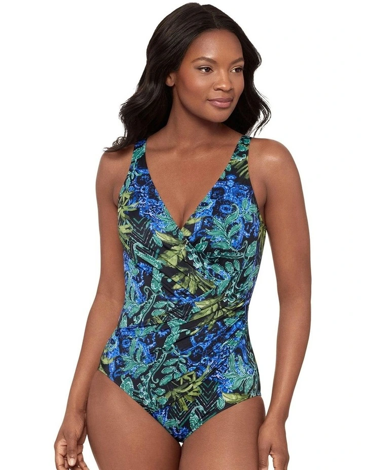 Gasparilla DD Cup Oceanus Underwire Shaping Swimsuit in Black Multi image 1