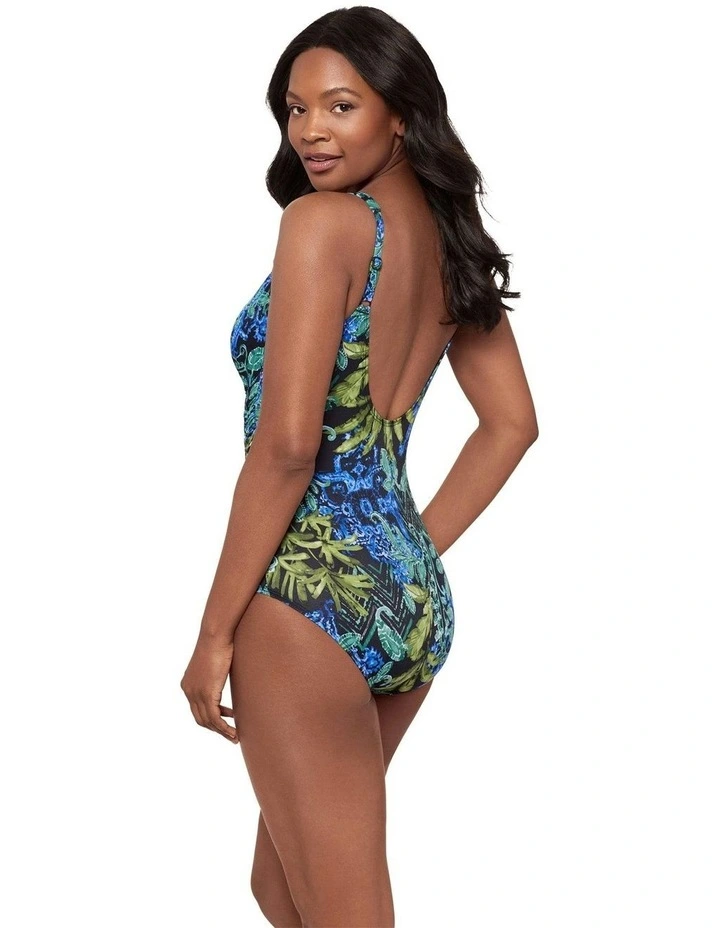 Gasparilla DD Cup Oceanus Underwire Shaping Swimsuit in Black Multi image 3
