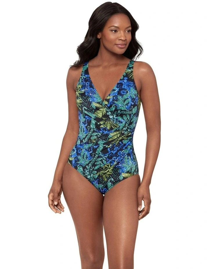 Gasparilla DD Cup Oceanus Underwire Shaping Swimsuit in Black Multi image 4