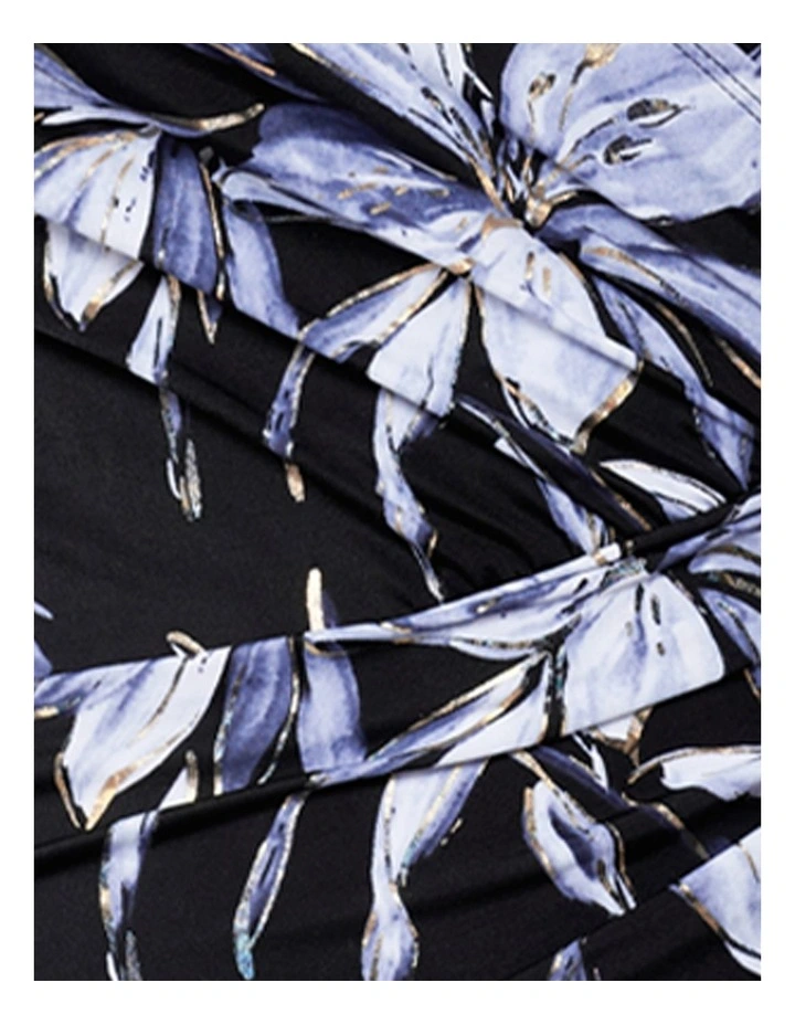 Fiore Di Luna Oceanus Plus Sized Shaping Swimsuit in Black/White image 6