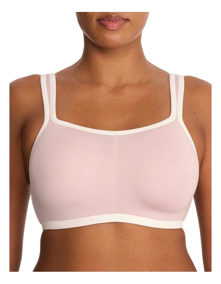 Yogi Padded Underwired High Impact Sports Bra in Light Mocha image 1