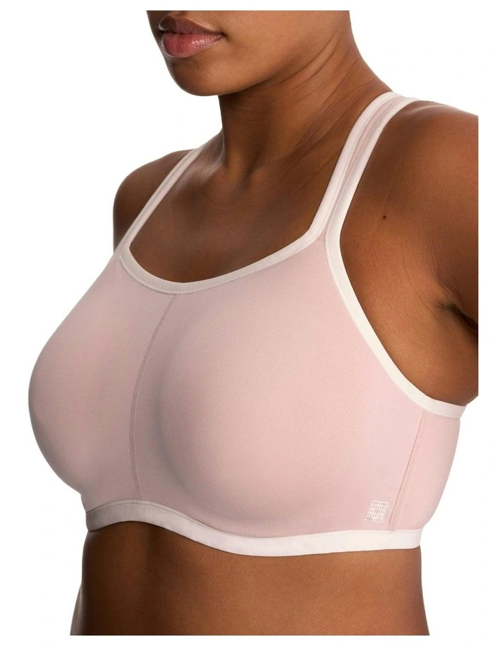 Yogi Padded Underwired High Impact Sports Bra in Light Mocha image 5