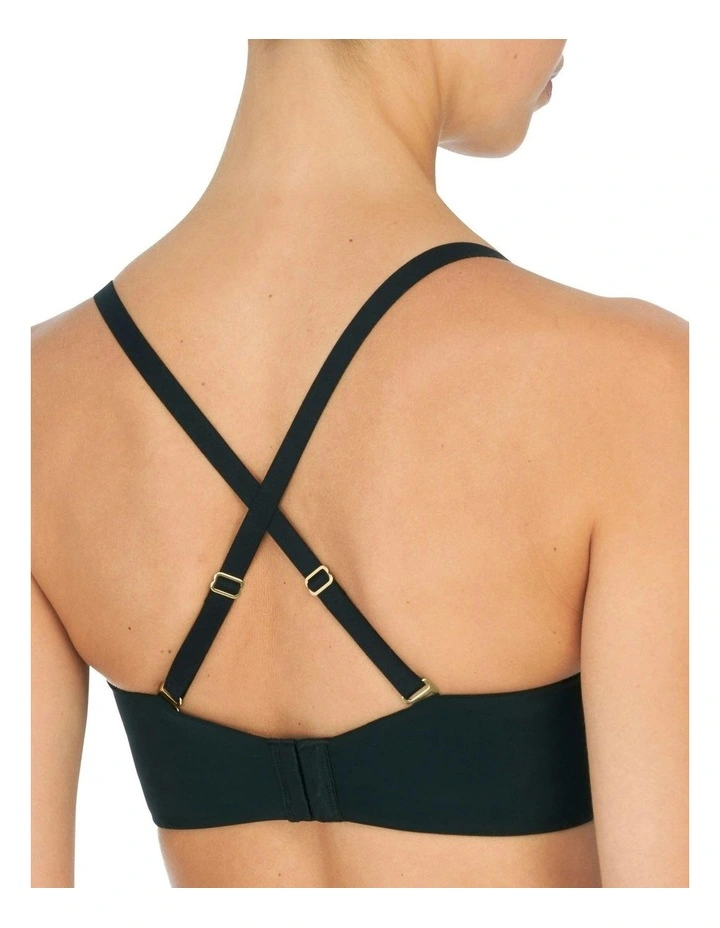 Minimal Lightly-Padded Convertible-to-Strapless Bra in Black image 4