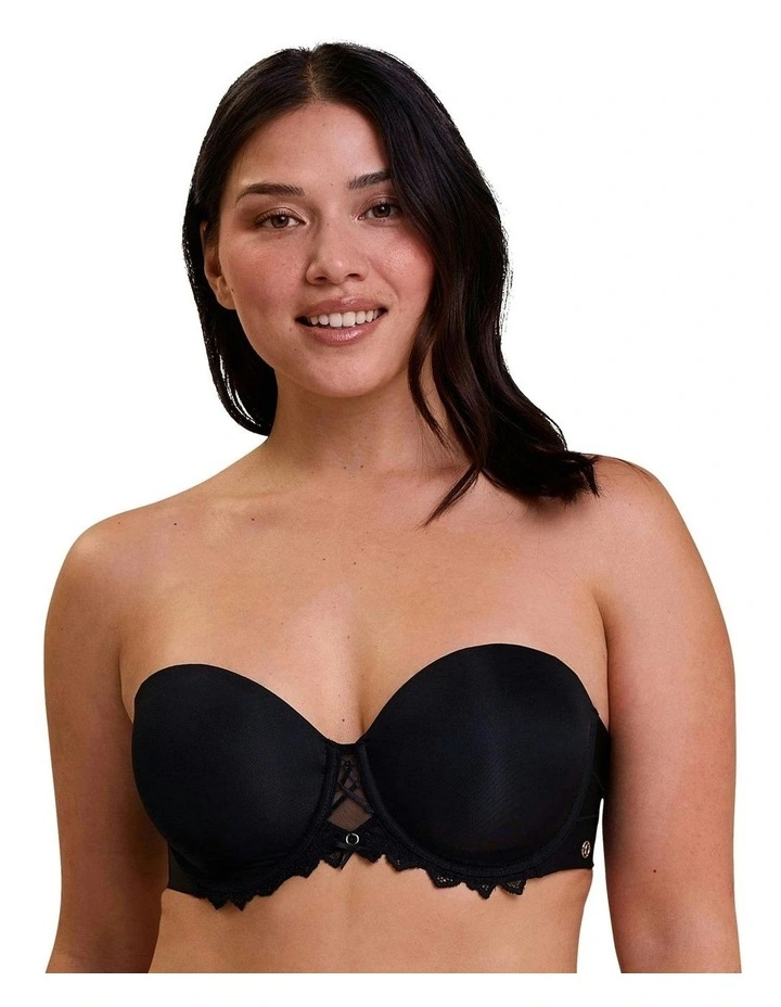 Arum Prima Padded Convertible-to-Strapless Bra With Lace in Black image 1