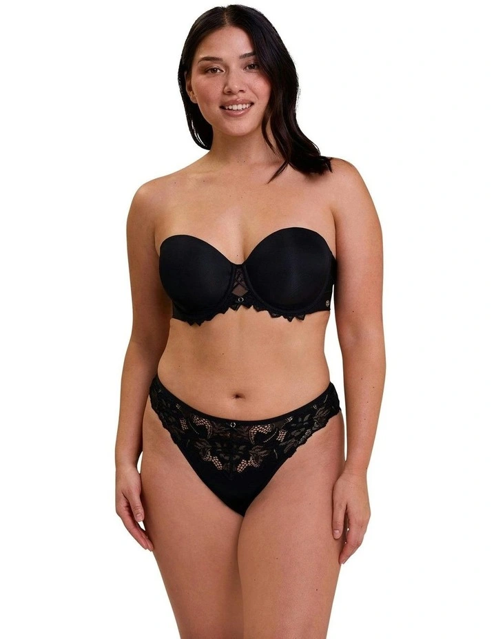 Arum Prima Padded Convertible-to-Strapless Bra With Lace in Black image 6
